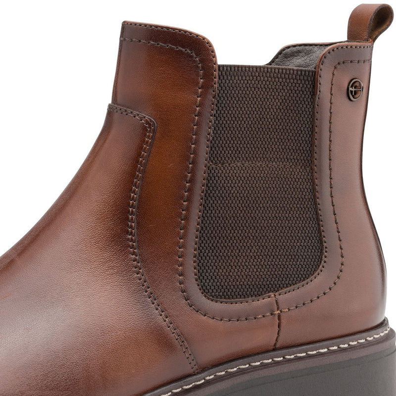 Womens Tamaris 85307 Cognac Ankle Boots - Cognac