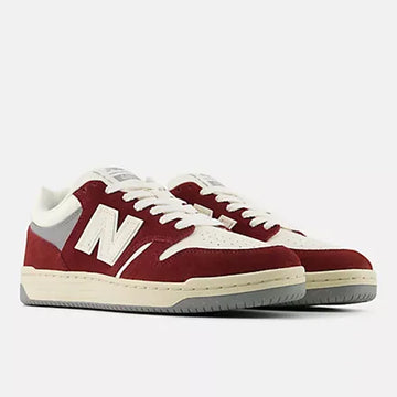 Womens New Balance 480P Trainers - Classic Crimson with Sea Salt