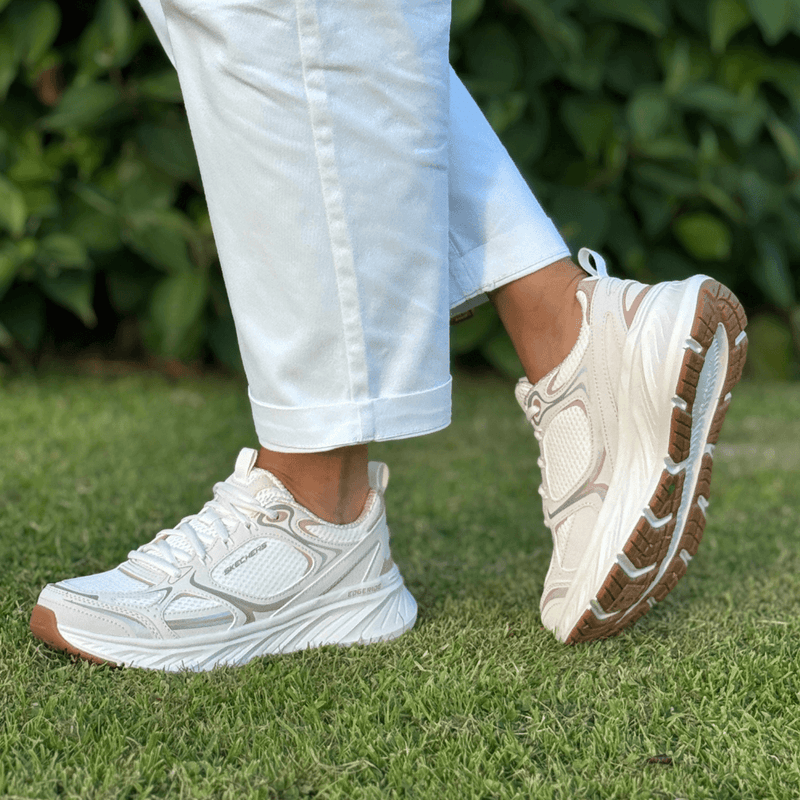 Womens Skechers Relaxed Fit: Edgeridge Trainers - Pink
