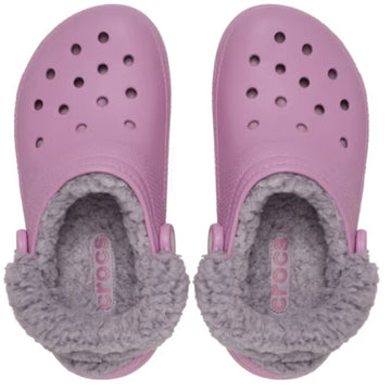 Womens Crocs Classic Fleece Lined Clog - Hydrangea Pink