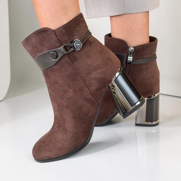 Womens Redz R1851 Brown Ankle Boots - Brown