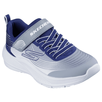 Boys Skechers Microspec Advance in Navy & Grey - Navy