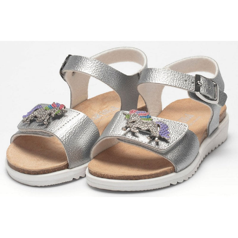 Lelli Kelly Girls Unicorn Velcro Sandals - Silver