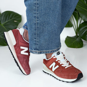 Unisex New Balance U574 Trainers - Maple