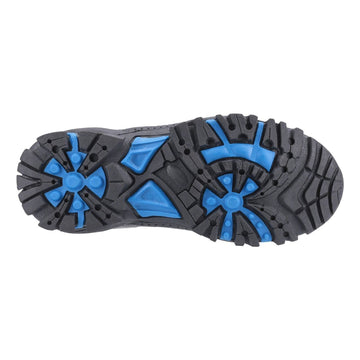 Kids Cotswold Littledean Hiking Shoes - Grey and Blue