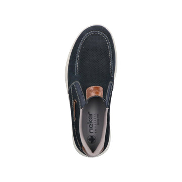 Mens Rieker 16968 Blue Flats - Blue