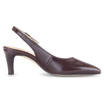 Womens Gabor 3018 Dark Brown Slingback Heels - Dark Brown