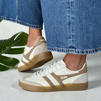 Womens Gola Viper Trainers - Off White