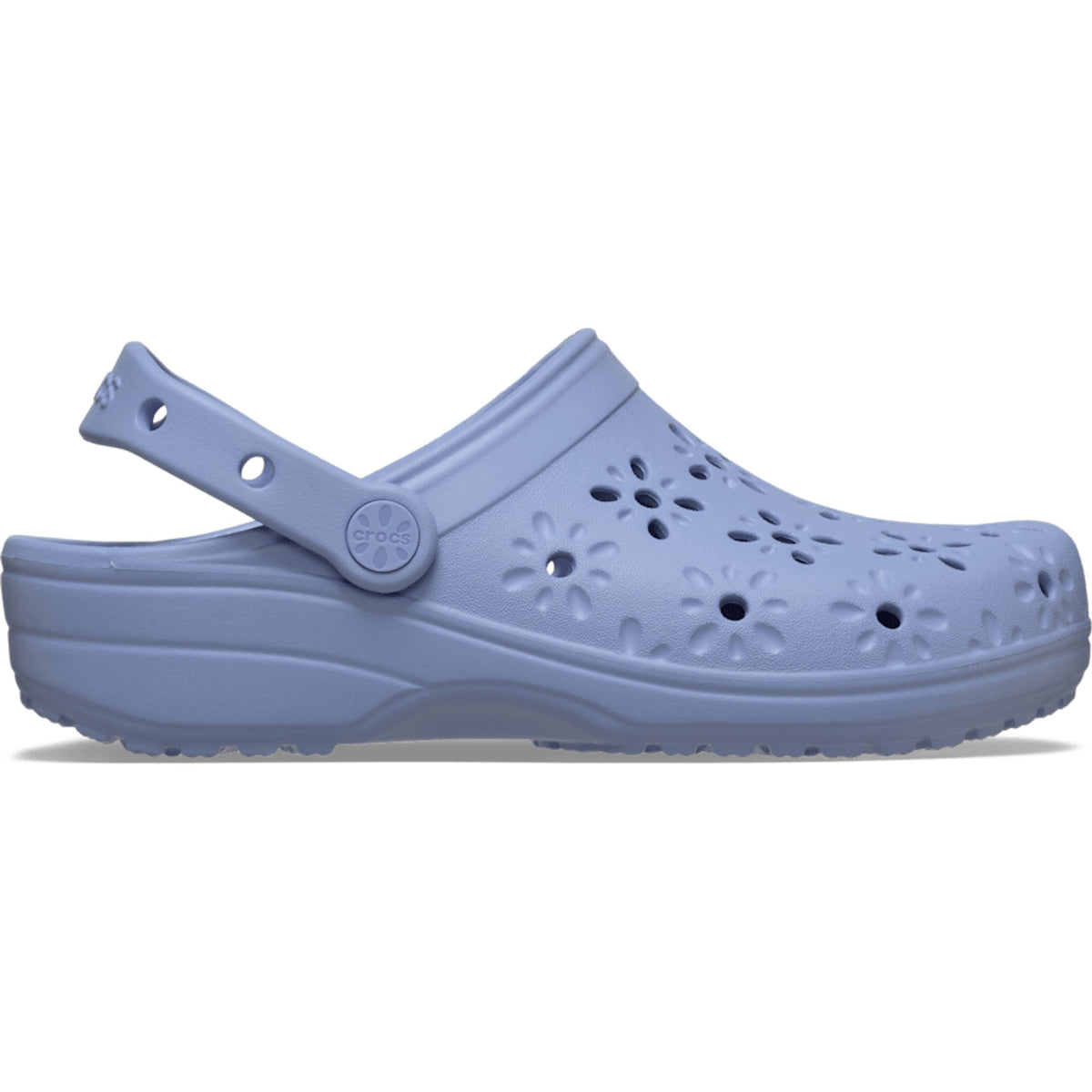 Womens Crocs Classic Floral Cut Out Clogs