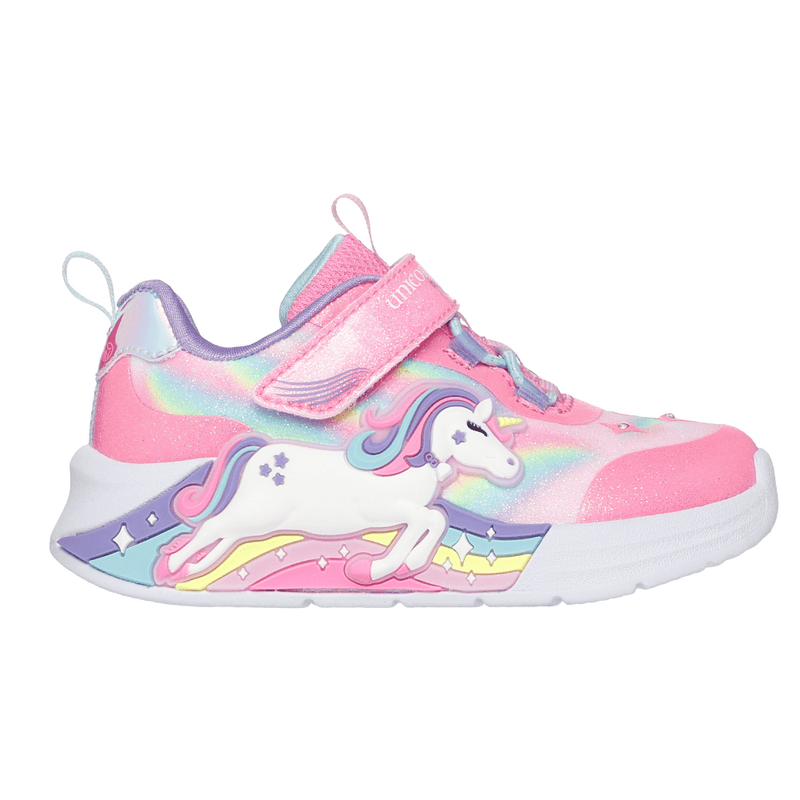 Skechers Infants S Lights Unicorn Chaser - Pink Multi