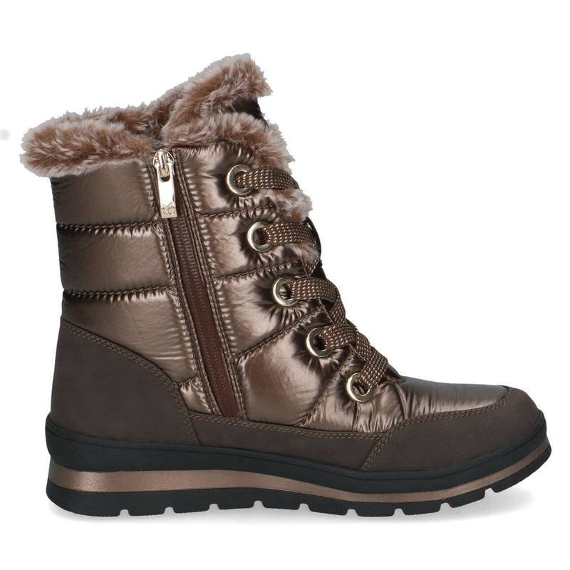 Womens Caprice 26226 Bronze Combi Boots - Bronze Combi