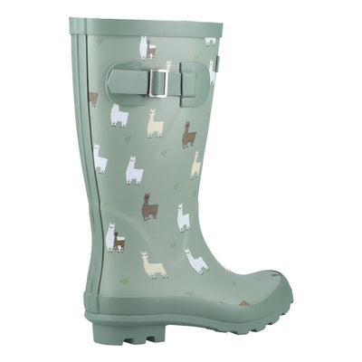Kids Cotswold Farmyard Junior Wellingtons - Alpaca