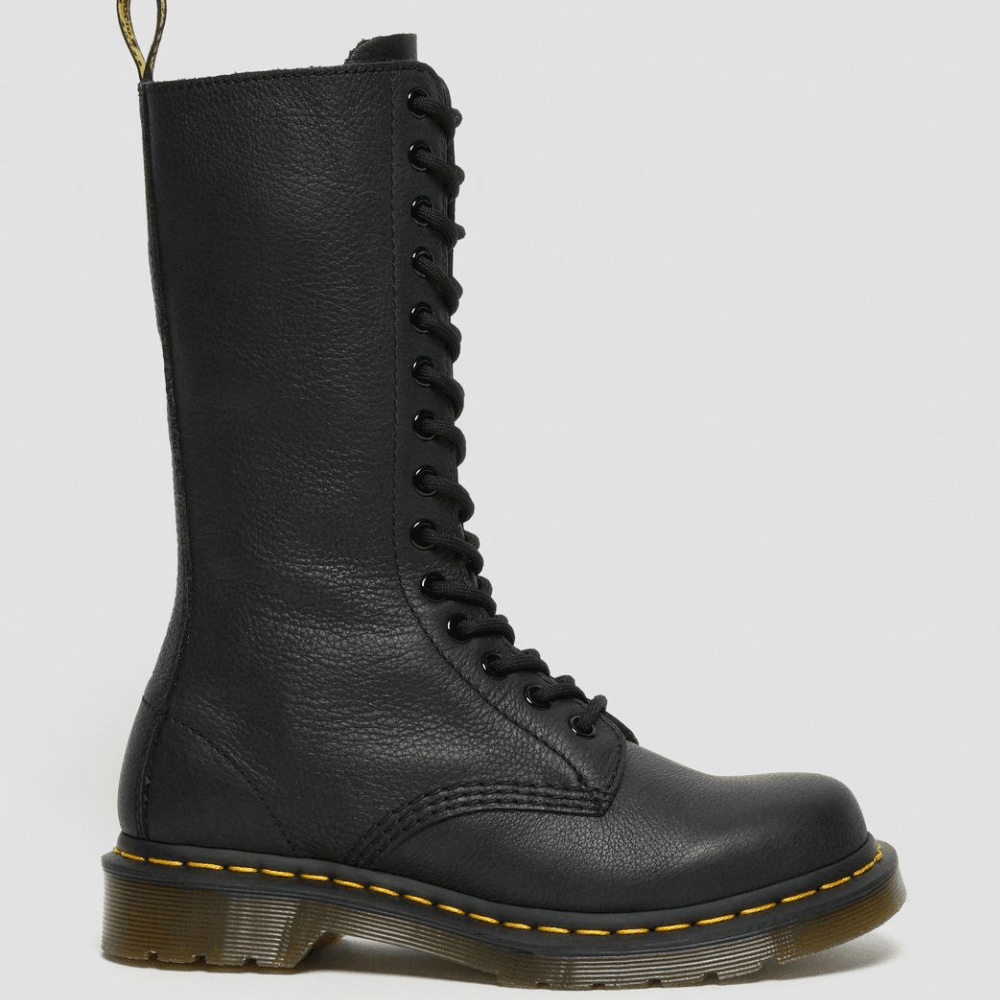 Womens Dr Martens Black 1B99 14 Eyelet Virginia Leather Boot