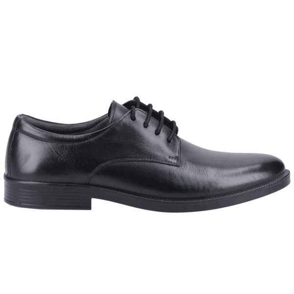 Boys Hush Puppies Neal Black Lace Up Smart School Shoes - Black