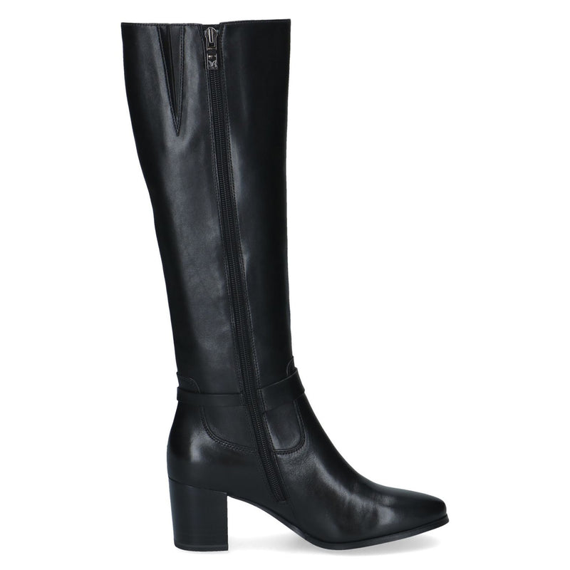 Womens Caprice 25505 Long Boots - Black Nappa