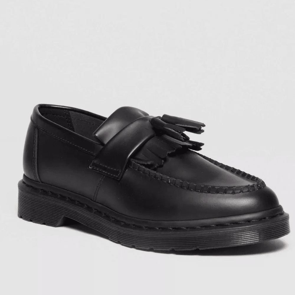Womens Dr Martens Adrian Smooth Leather Black Loafers