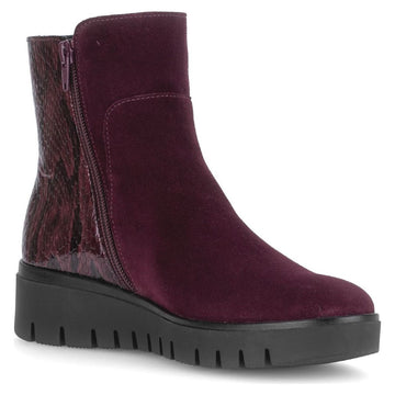 Womens Gabor 8015 Ankle Boots - Mulberry