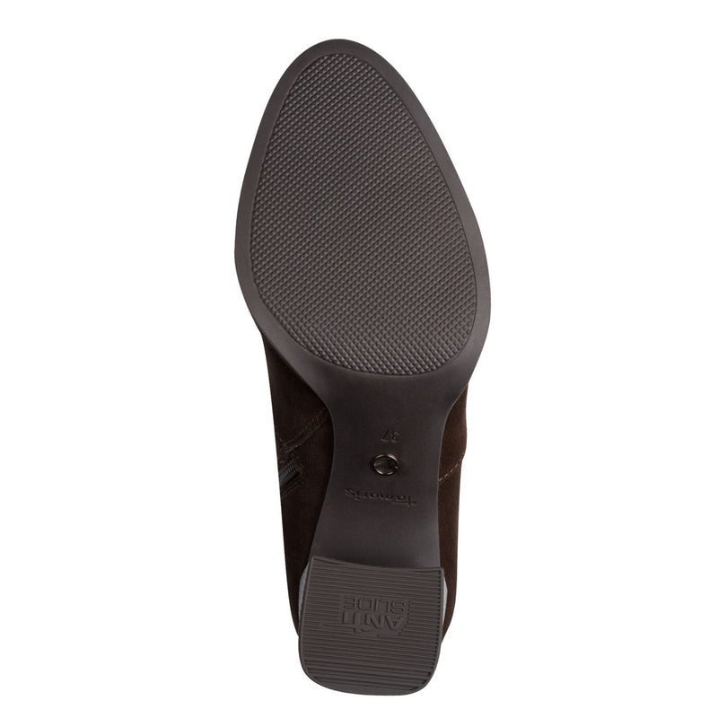 Womens Tamaris 25057 Mocca Comb Ankle Boots - Mocca Comb