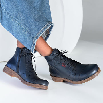 Womens Rieker 73500 Ankle Boots - Ocean