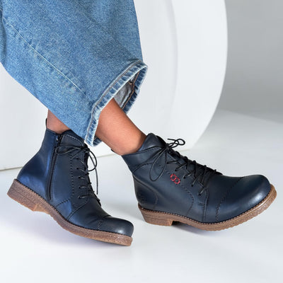 Womens Rieker 73500 Ankle Boots - Ocean