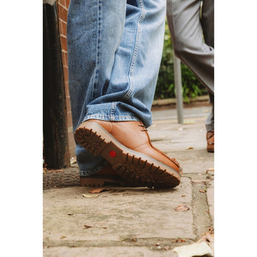 Mens Base London Carbon Tan Formal Lace-up Shoes - Tan