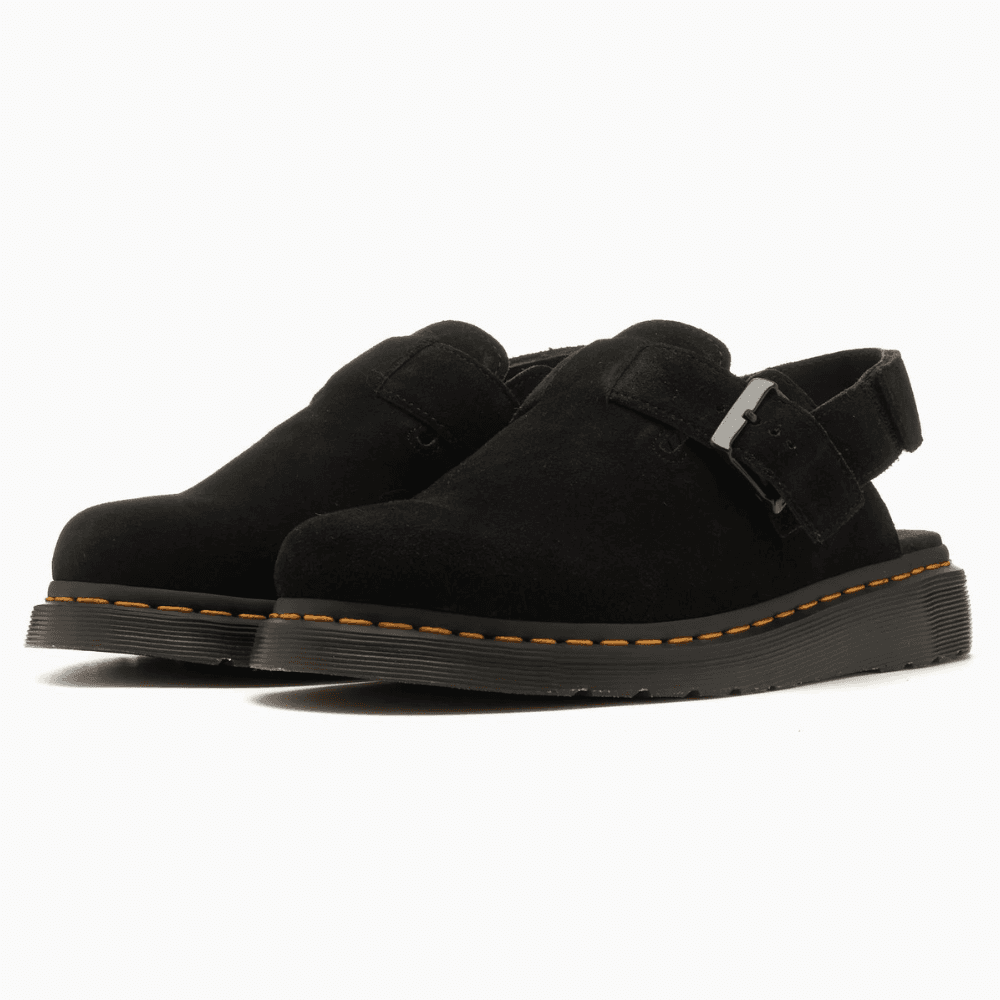 Womens Dr Martens Jorge II Black Suede Mules