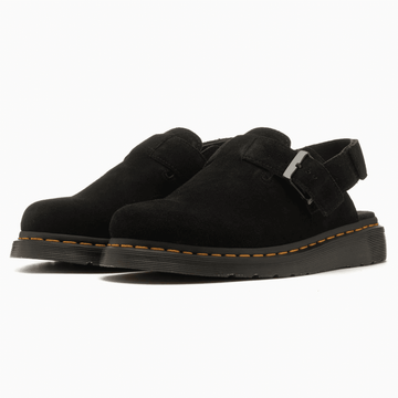 Womens Dr Martens Jorge II Black Suede Mules - Black