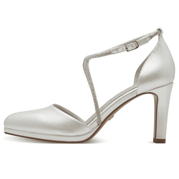 Womens Tamaris Diamante Strap High Heels