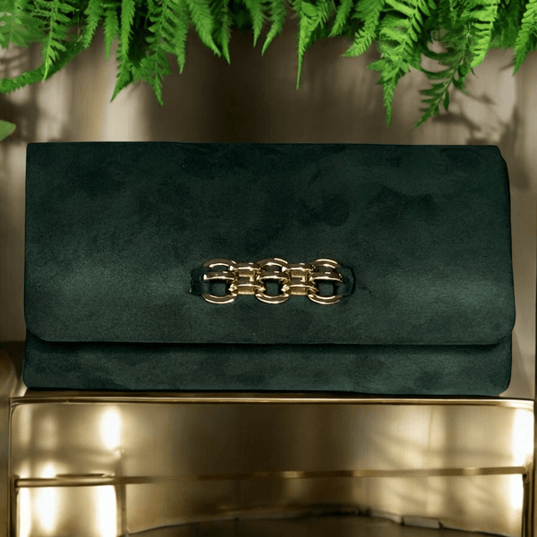 Womens Coco Ritz 1017 Green Suede Court Heels - Green