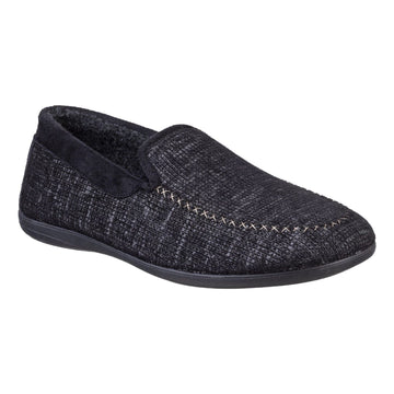 Mens Cotswold Stanley Slippers - Black