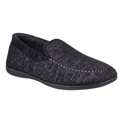 Mens Cotswold Stanley Slippers - Black