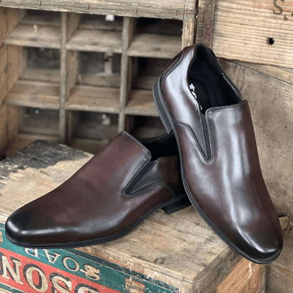 Teds Mens Cardiff Bay Brown Slip On Shoes - Brown