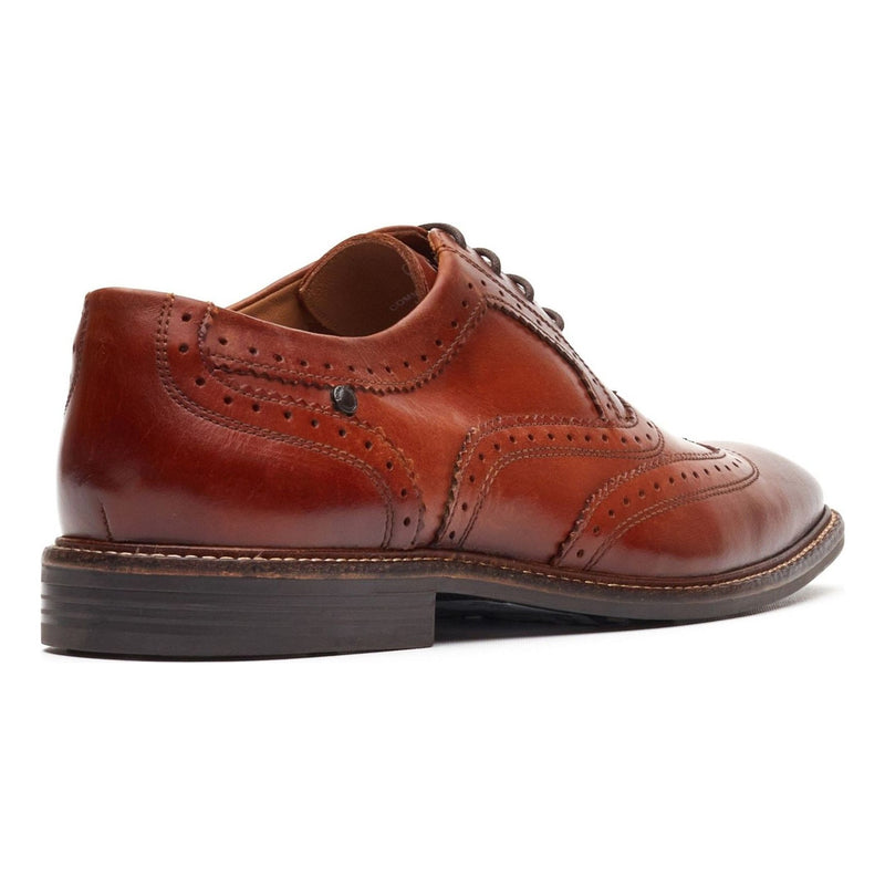 Mens Base London Clarence Burnt Tan Brogues - Burnt Tan