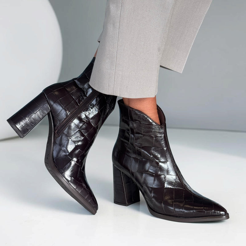 Womens Wonders 5444 Ankle Boots - Brown