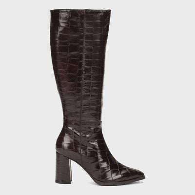 Womens Wonders 6305 Long Boots - Brown