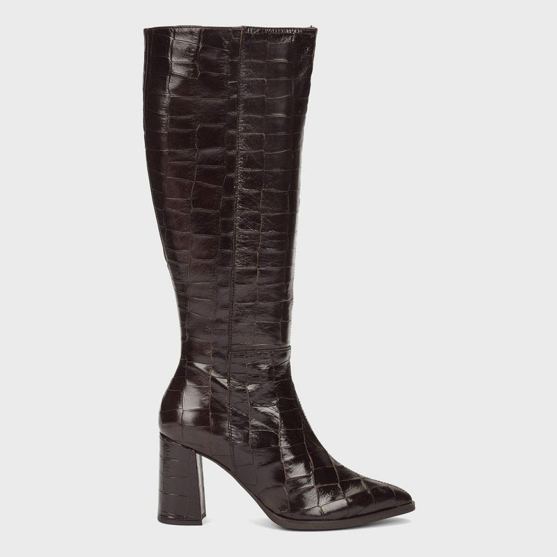 Womens Wonders 6305 Long Boots - Brown