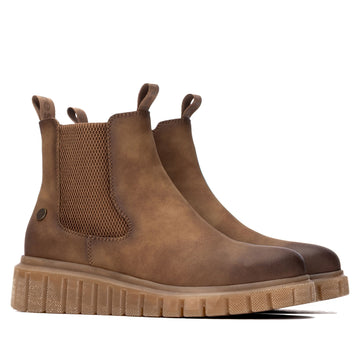 Womens Refresh 176082 Camel Ankle Boots - Camel