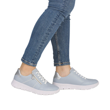Womens Rieker N1313 Blue Trainers - Blue
