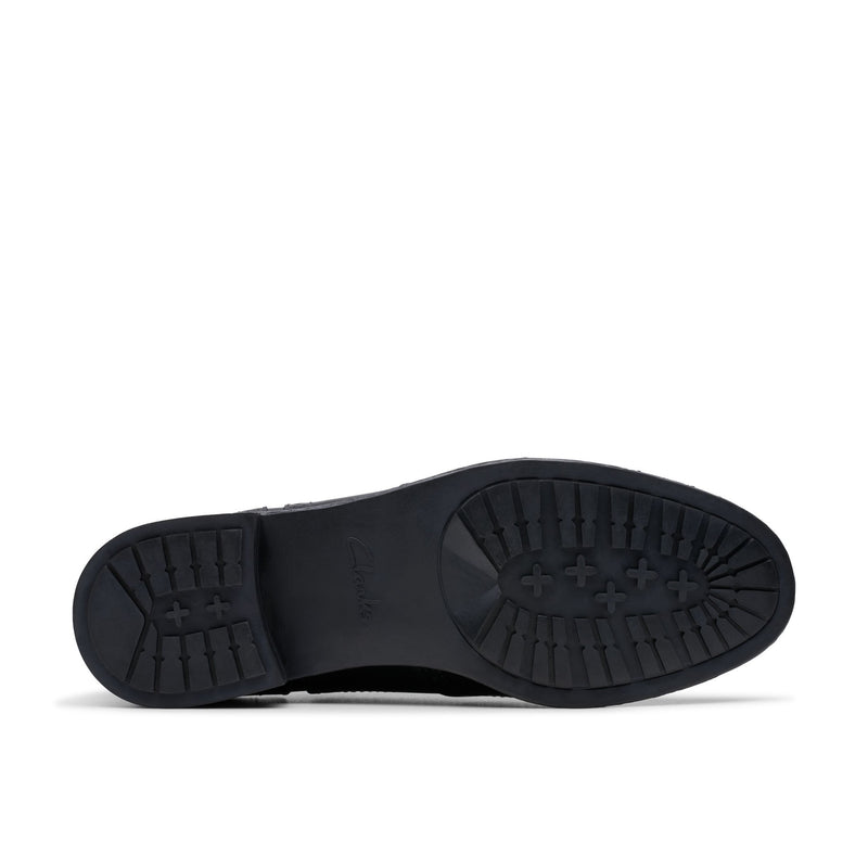 Girls Clarks Havisham Oak School Shoes - Black