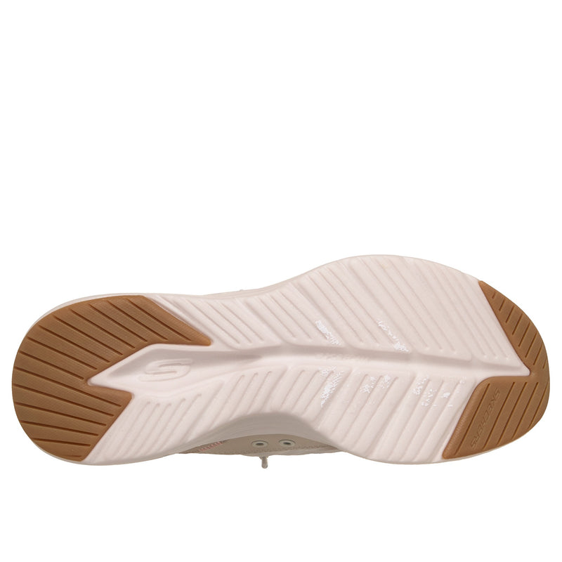 Womens Skechers 150404 Slip-In Contour Foam Trainer - Natural