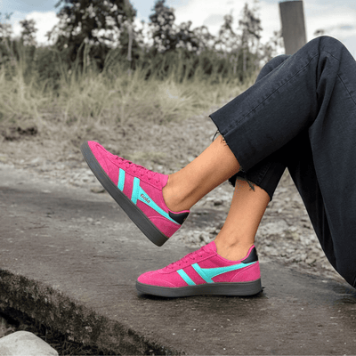 Womens Gola Viper Trainers - Fuchsia