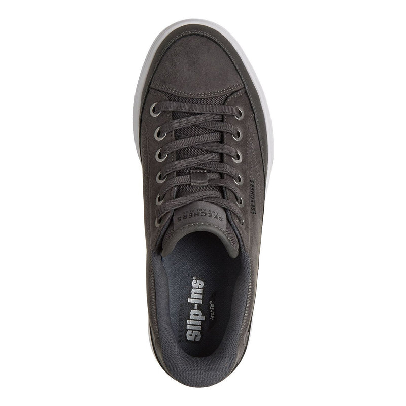 Mens Skechers Arch Fit Arcade - Join Ya There Slip-Ins Casual Shoes - Charcoal