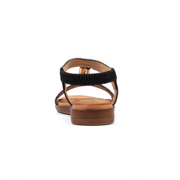 Womens Lunar JLH502 Portofino Sandals - Black