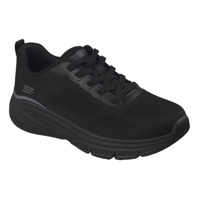 Mens Skechers Bobs Sport Arch Fit - Elev8 Black Waterproof Trainers - Black