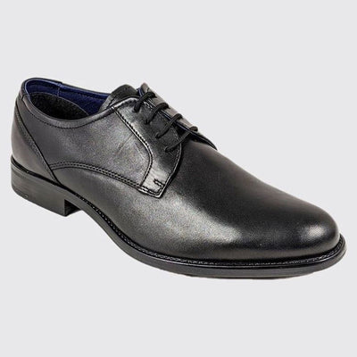 Mens Dubarry Darrel Black Derby Formal Lace-up Shoe - Black