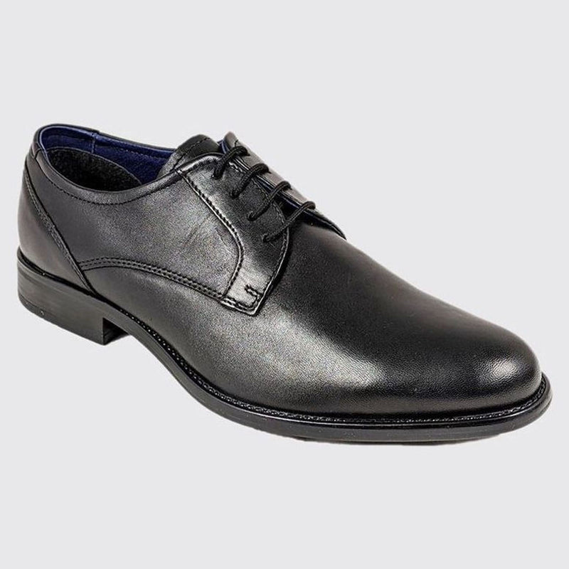 Mens Dubarry Darrel Black Derby Formal Lace-up Shoe - Black