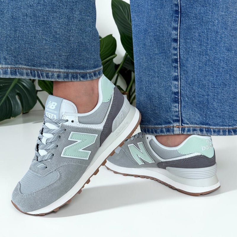 Womens New Balance W574 Trainers - Lone Star Grey