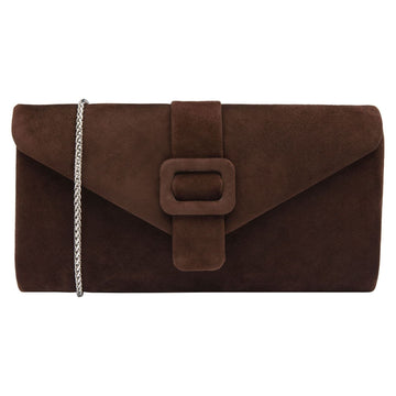 Womens Lotus Aletta ULG085 Clutch - Brown Suede
