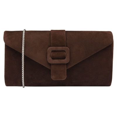 Womens Lotus Aletta ULG085 Clutch - Brown Suede