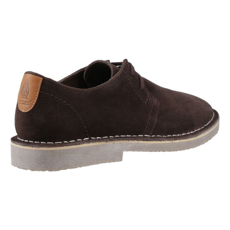 Mens Hush Puppies Scout Casual Lace-up Shoes - Chocolate